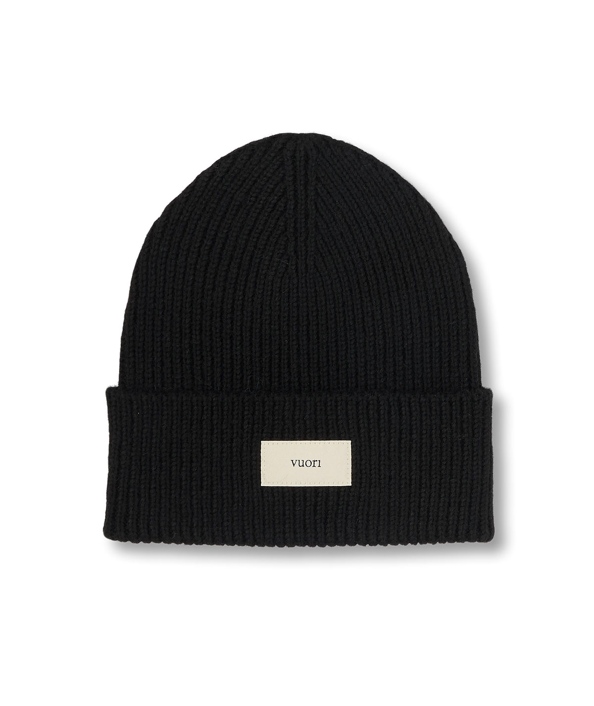 Vuori Label Beanie 2.0 in Black