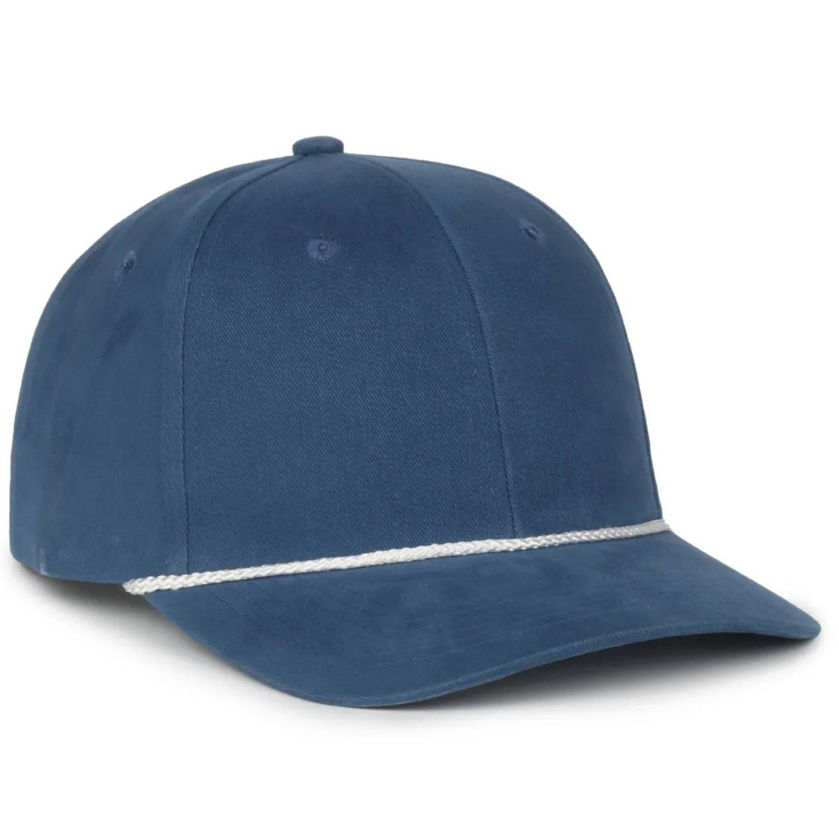 Outdoor Cap 602 Mid Crown Structured Rope Cap – Brushed Cotton Twill with Snapback Closure