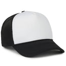 Outdoor Cap Foam 5-Panel Trucker Hat – High Profile Foam Front & Mesh Back with Cord Accent