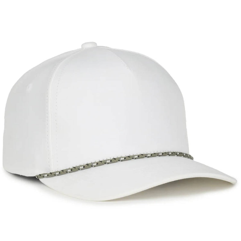 Outdoor Cap 550PF Performance 5-Panel Cap – High Crown Structured Hat with Moisture-Wicking Sweatband & Visor Cord