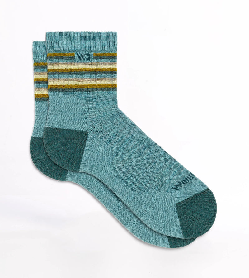 Wide Open Multi Stripe Midweight Micro Crew Sock - Women's
