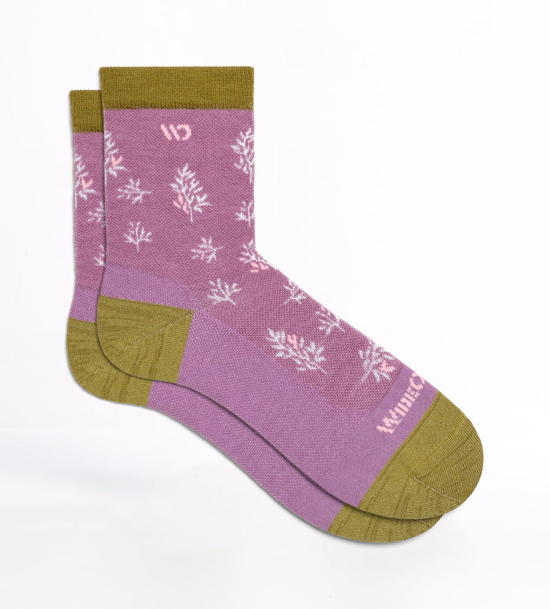 Wide Open Foliage Lightweight Micro Crew Sock - Women's