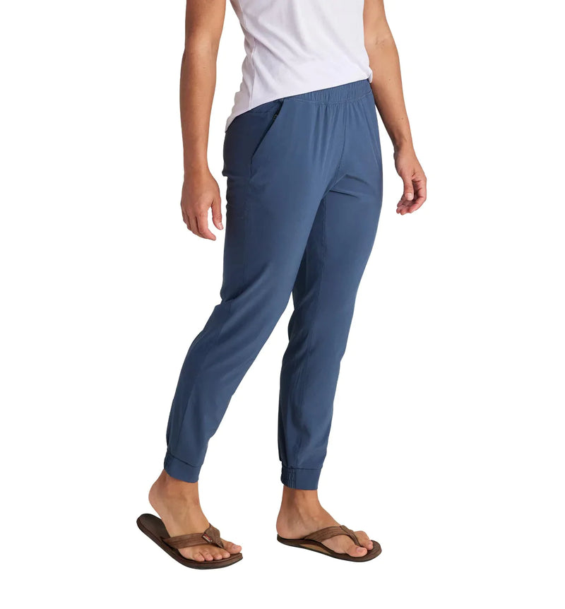 Free Fly Women's Breeze Pull-On Jogger Lightweight Tapered Leg with Elastic Cuffs