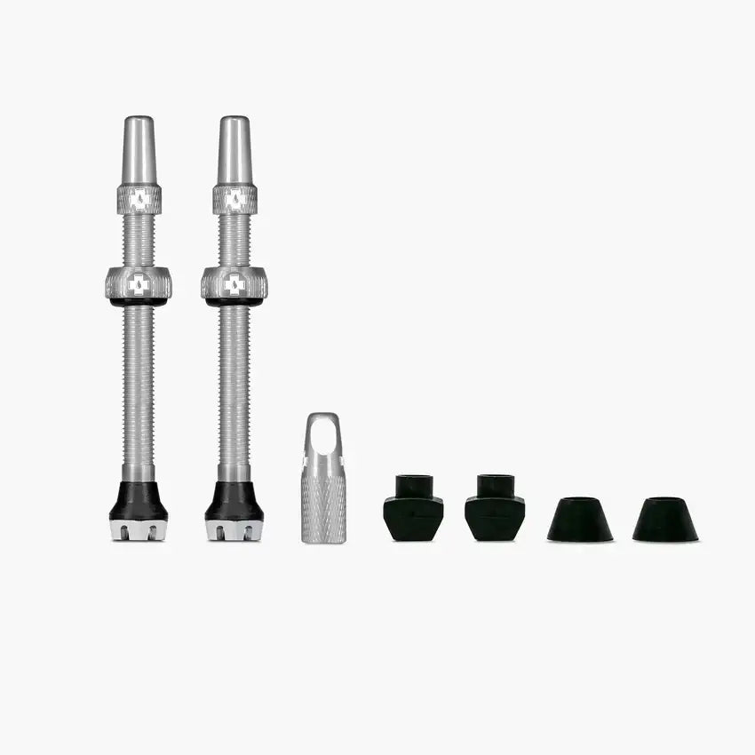 Muc-Off, V2, Tubeless Valve, Presta, 44mm, Black, Pair