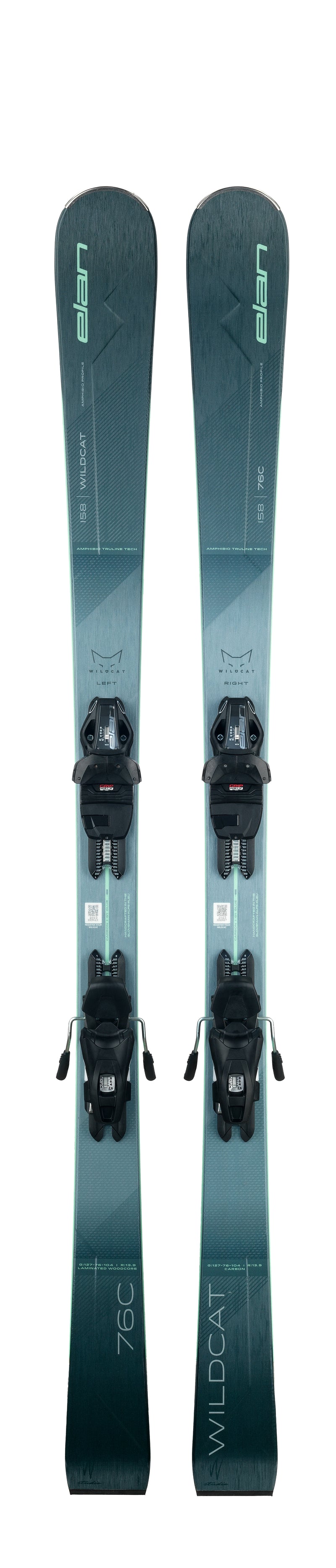 Elan Wildcat 76 C Skis + LS EL 9.0 GW Binding System - 2025 | Effortless All-Mountain Carving with Lightweight Strength and Confidence