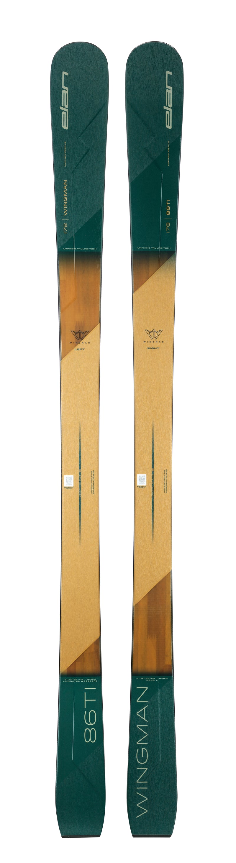 Elan Wingman 86 TI Skis - 2025 | Most Versatile Footprint: Optimal Flotation, Edge Grip, and Smooth Ride for All Resort Conditions