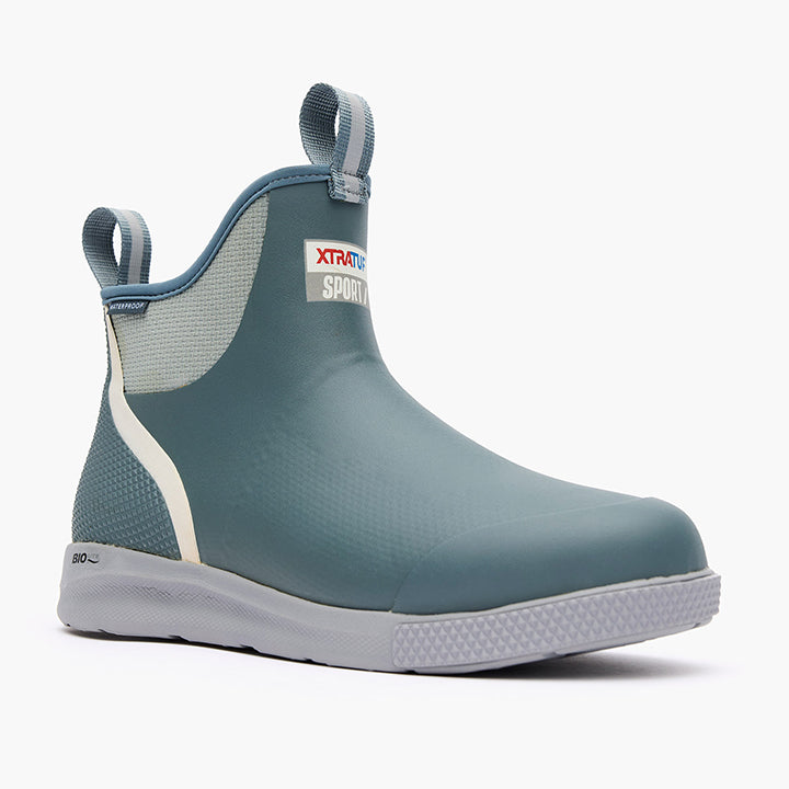 XtraTuf Men's 6in Ankle Deck Sport | Agile, Lightweight Boots for Ultimate Sportfishing Performance