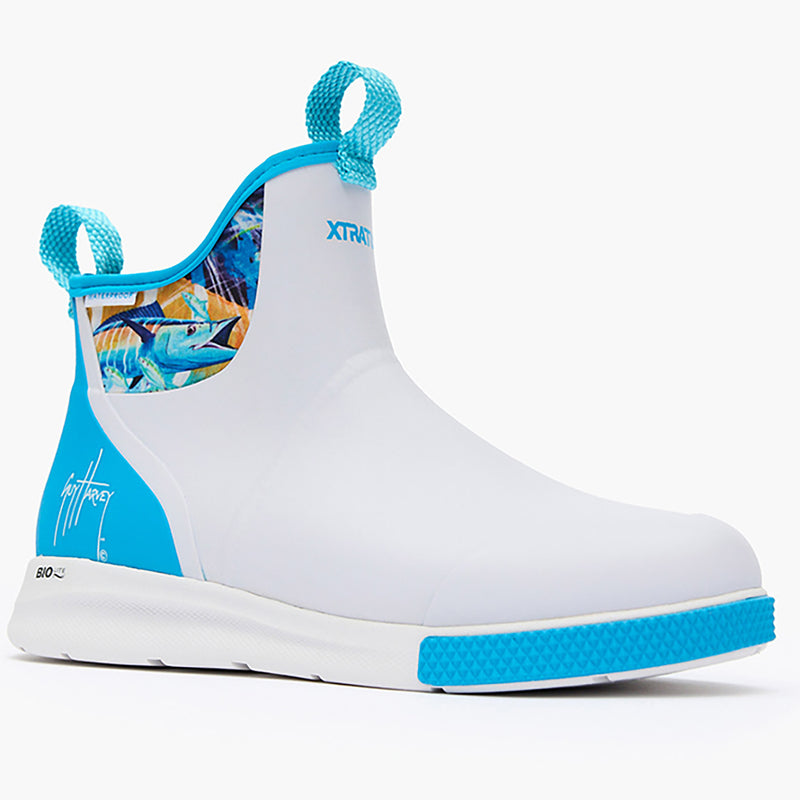 XtraTuf Men's 6in Ankle Deck Sport | Agile, Lightweight Boots for Ultimate Sportfishing Performance