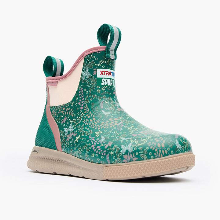 Xtratuf Women's 6in Ankle Deck Sport | Lightweight, High-Performance Ankle Boot for Sportfishing Comfort and Traction