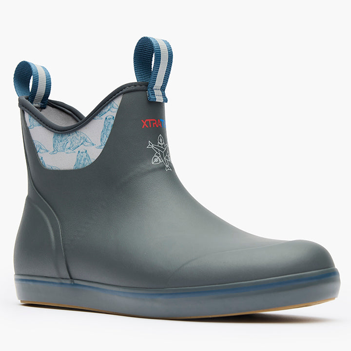XtraTuf Men's 6in Ankle Deck Boots – Durable, Waterproof, All-Day Comfort and Performance
