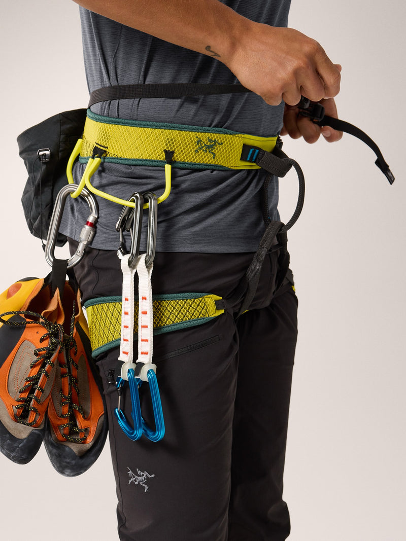 Arc'teryx Skaha Harness for Men | Lampyre and Boxcar Colors, Size Small, Lightweight and Comfortable Climbing Harness