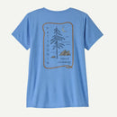 Patagonia Capilene Cool Daily Graphic Shirt - Lands - Women's - ABUNDANT BLUE X-DYE