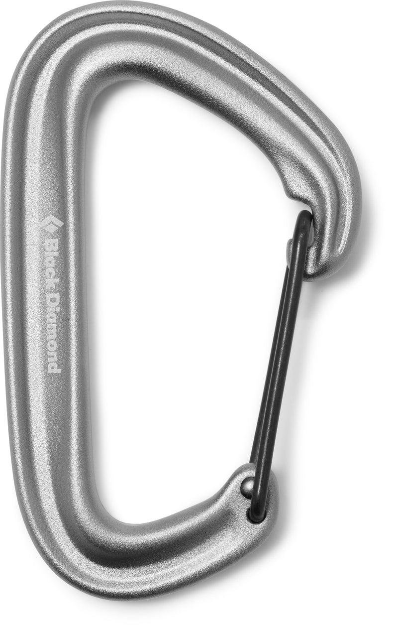 Black Diamond LiteWire Carabiner | Lightweight and Durable Carabiner for Secure Climbing and Gear Attachment