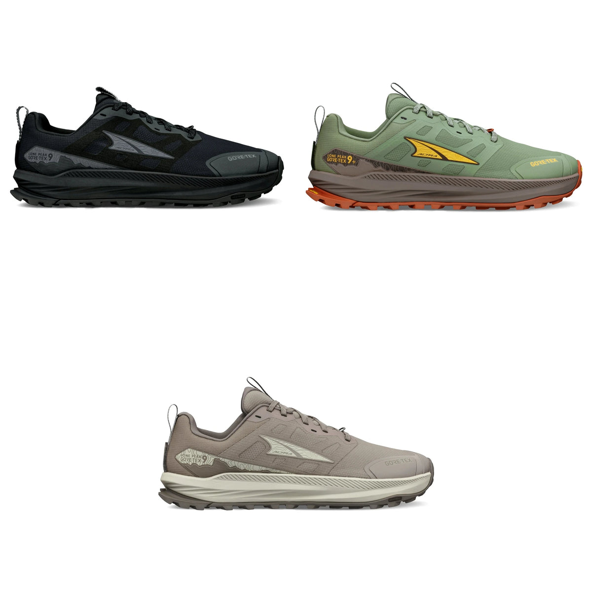 Altra Lone Peak 9 GTX Trail Running Shoes - Men's – Waterproof Trail Runner with GORE-TEX, MaxTrac Grip & Zero-Drop Natural Fit - all colourways