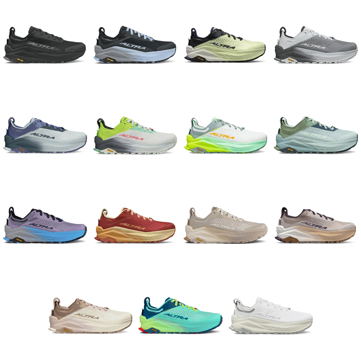 Altra Olympus 6 Women’s Trail Running Shoes – Max Cushion Zero Drop Trail Runners with Vibram Megagrip Traction - all colourways