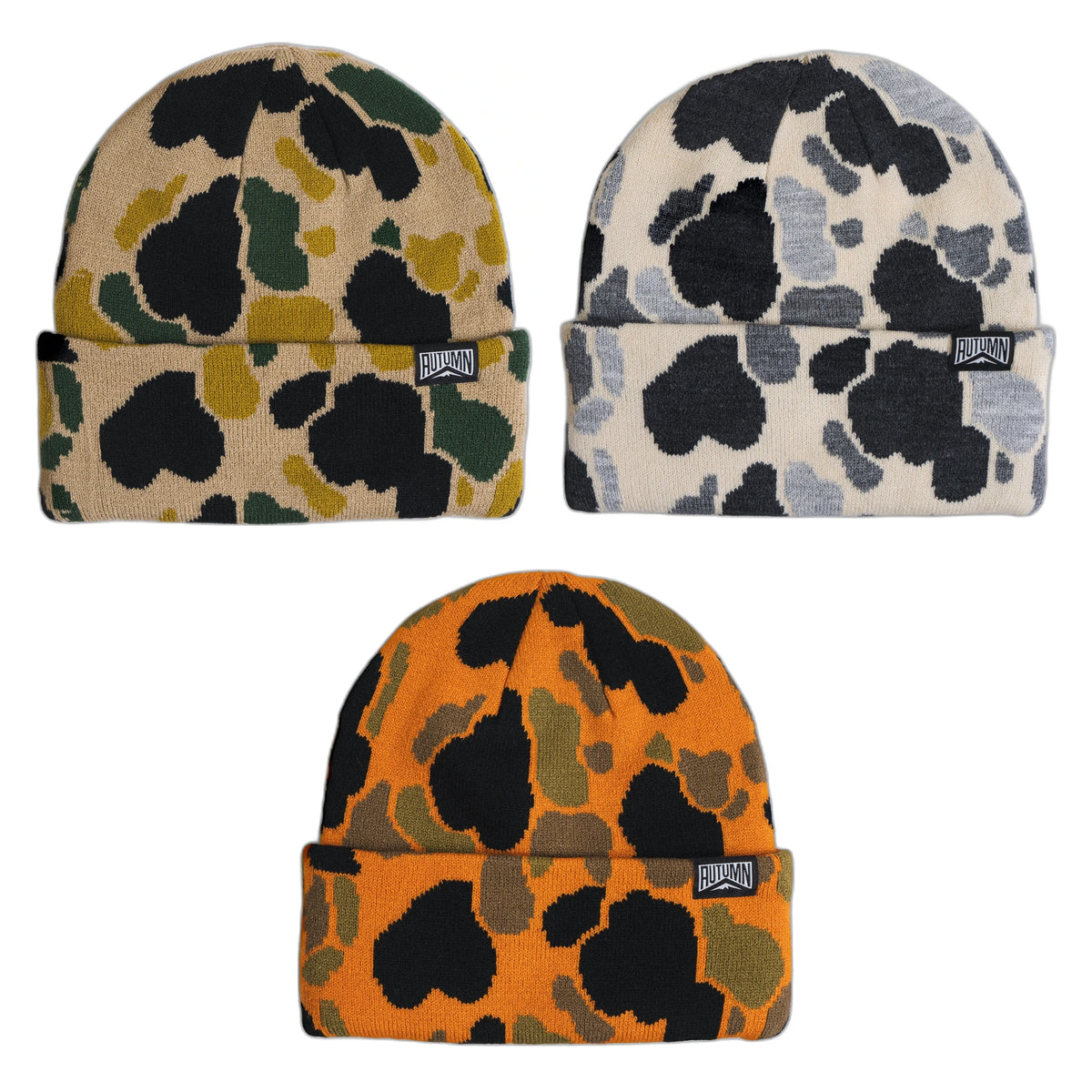 Autumn Duck Camo Beanie - all colorways