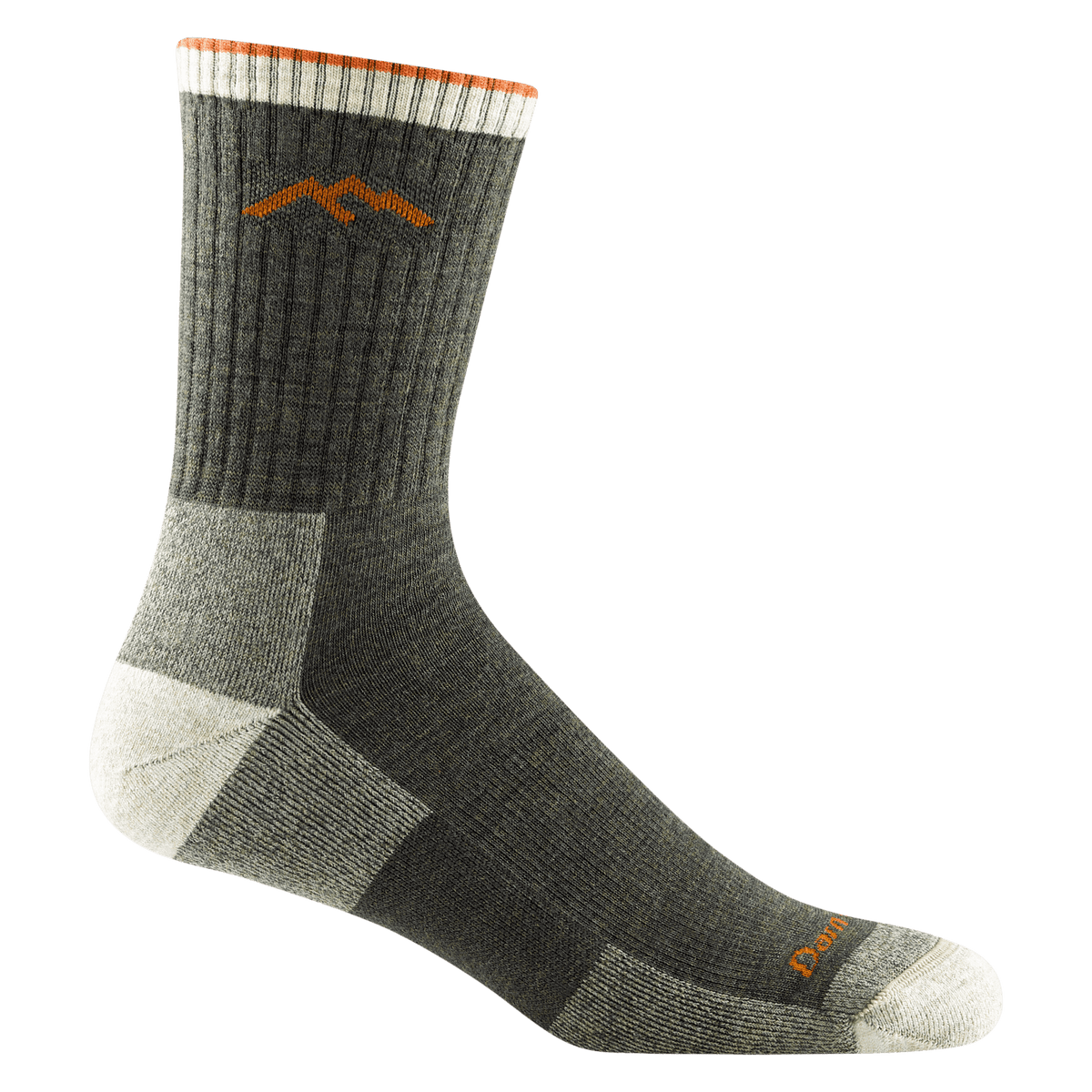 Darn Tough 1466 Hiker Micro Crew Midweight Socks - Men's - Durable Merino Wool, Moisture-Wicking, Arch Support for Thru-Hiking