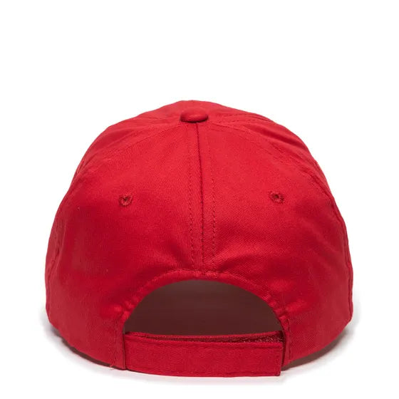 Outdoor Cap BCT-662 Unstructured Brushed Cotton Twill Solid Back Cap – Adjustable Hook/Loop Closure