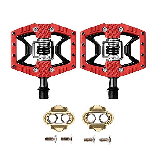 Crankbrothers Doubleshot Hybrid Bike Pedal Flat Clipped In City Bicycle Pedal Premium Bearings and Seals Ridge River