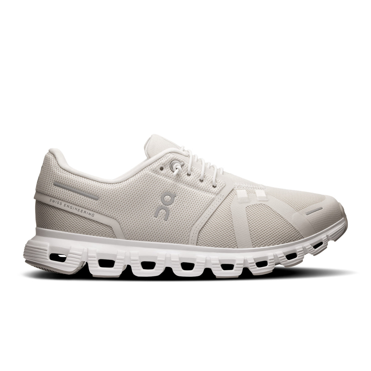 On Cloud 6 Women's running shoe in Pearl/White