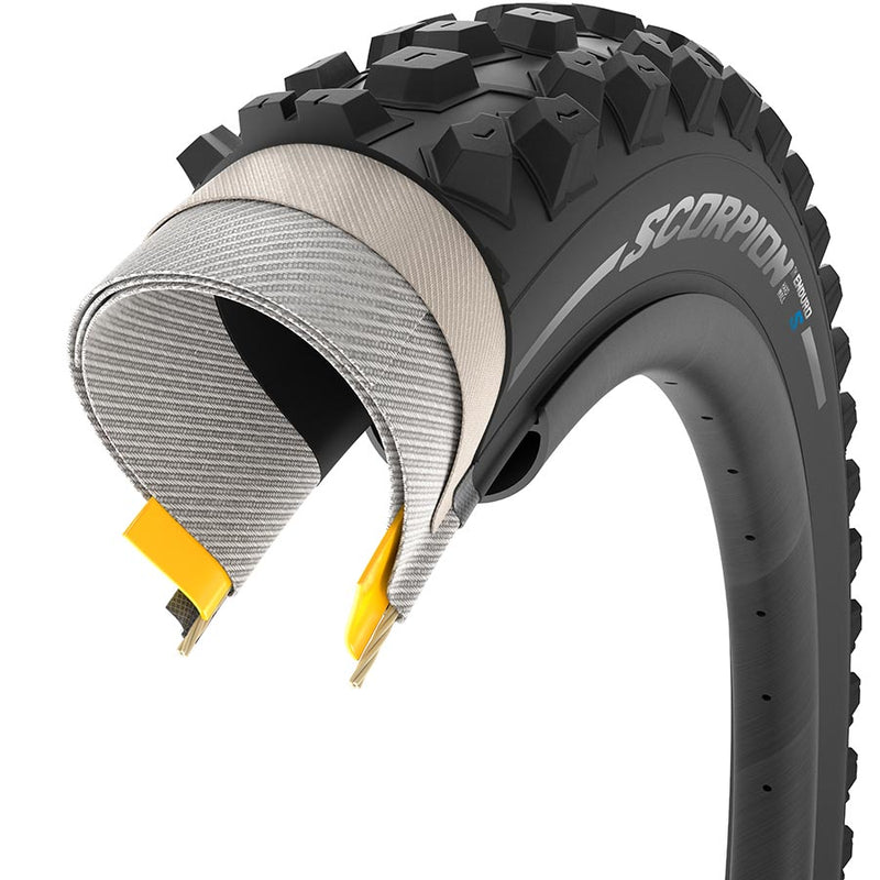 Pirelli Scorpion Enduro MTB Tubeless Ready Folding Tire - Ultimate Enduro Tire for Unmatched Grip in Loose Terrain