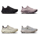 On Cloudhorizon 2 Women's trail running shoes — all four colorways: Black/Black, Fade/Heron, Ghost/Seedling, Glacier/Pearl
