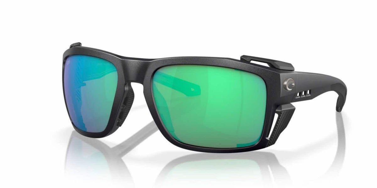 Costa King Tide 8 Black Pearl Sunglasses | Green Mirror 580G Lenses for Optimal Clarity and UV Protection