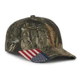 Outdoor Cap CWFF‑305 – Pro‑Mid Crown Structured Canvas Camo Cap with Pre‑Curved Visor and Tuck Strap