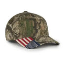 Outdoor Cap CWFF‑305 – Pro‑Mid Crown Structured Canvas Camo Cap with Pre‑Curved Visor and Tuck Strap