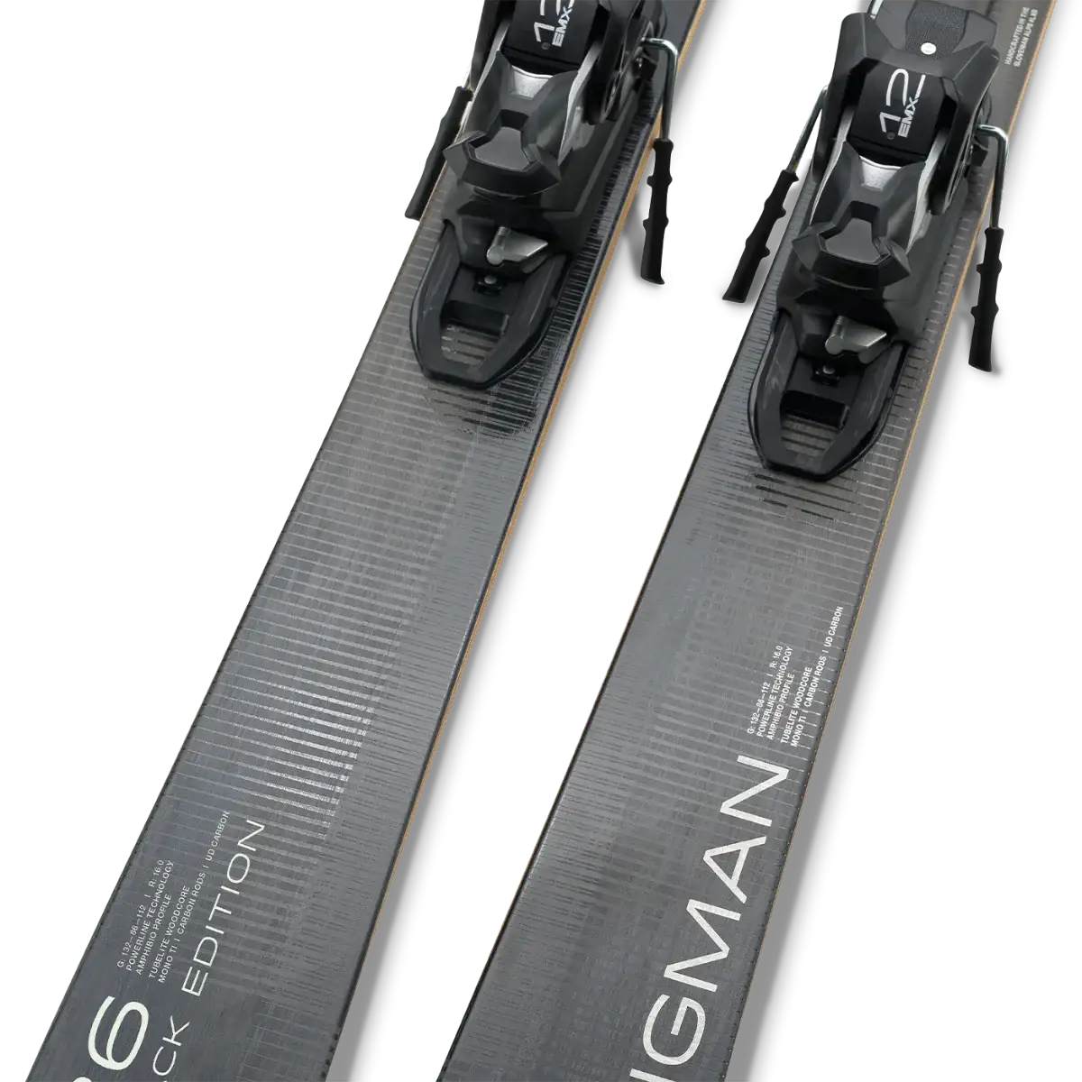 Elan Wingman 86 Black Edition Skis + Fusion X EMX 12.0 System