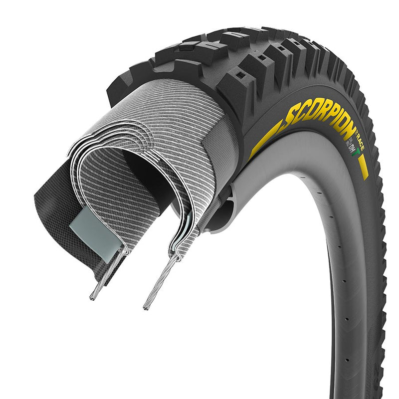 Pirelli Scorpion Race DH MTB Tubeless Ready Folding Tire - High-Performance Tires Built for Superior Grip and Stability