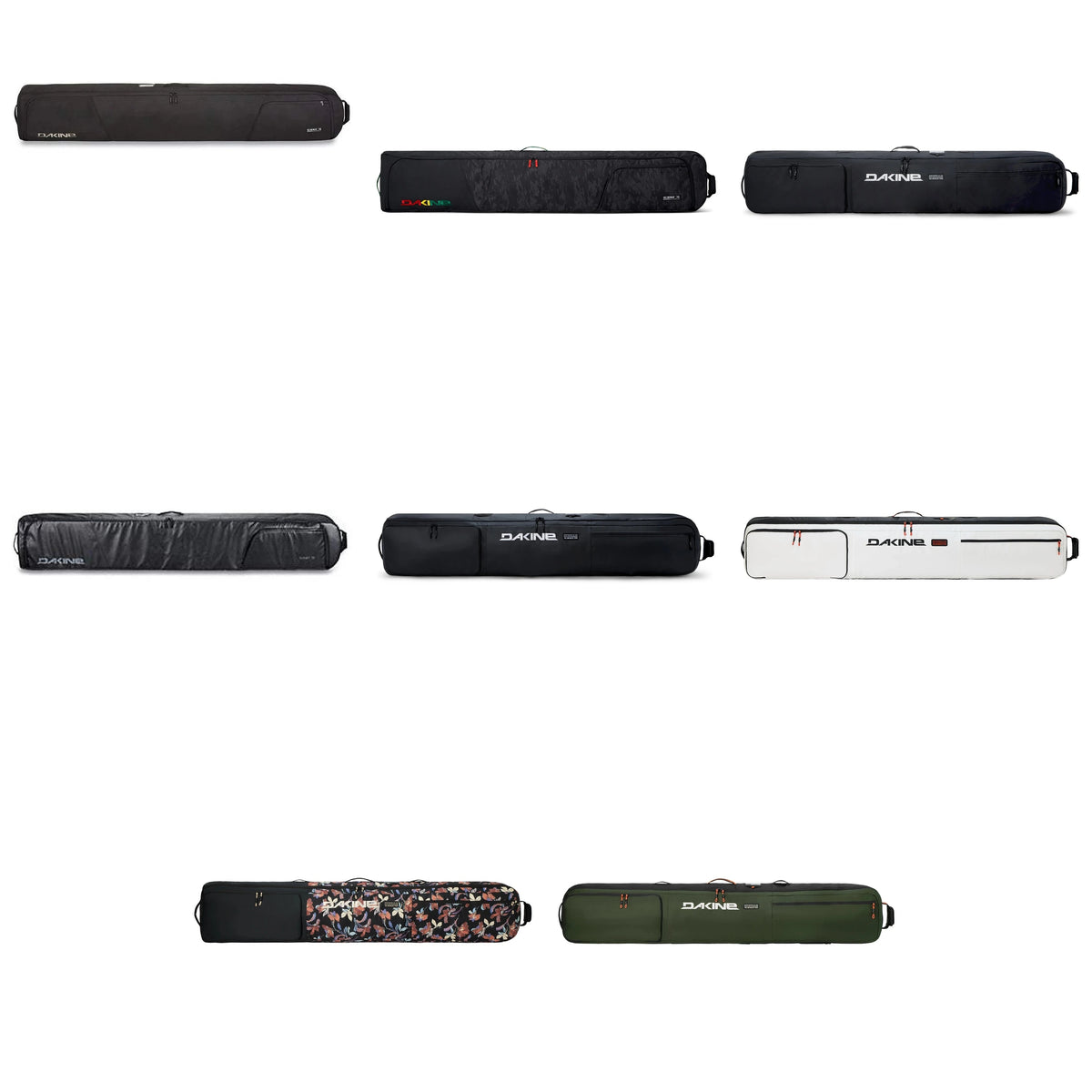 Dakine Fall Line Ski Travel Bag - Ski Roller Bag for Travel Airplane Ski Storage - all colourways