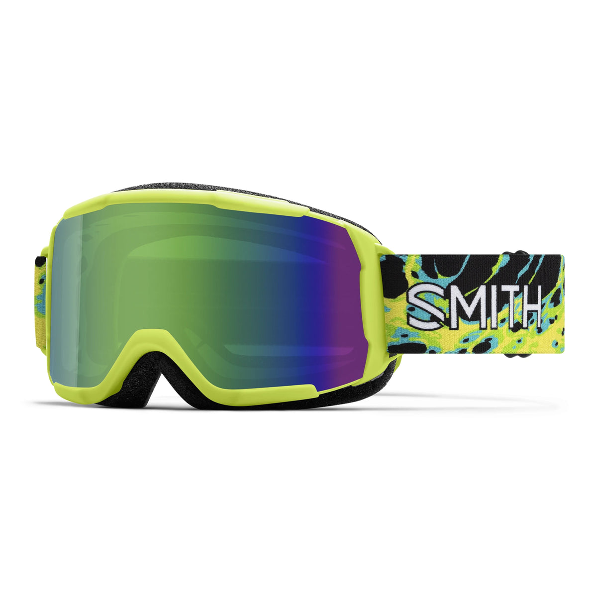 Smith Daredevil Kids' Snow Goggles - Electric Lime Slime | Green Sol-X Mirror