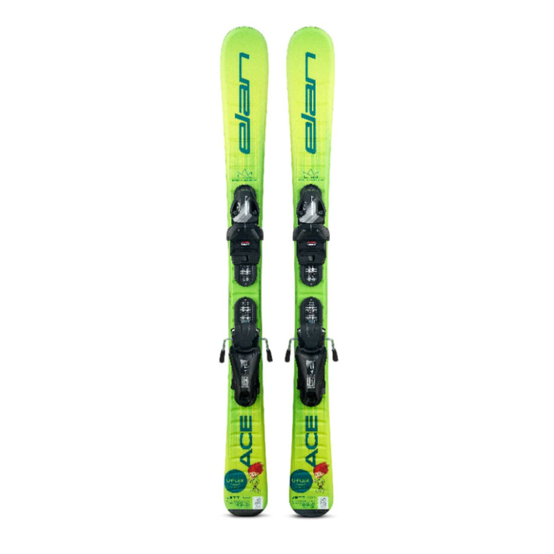 Elan Jett Jr Skis + EL 4.5 Binding System - Kids' 2025 | Revolutionary Junior Skis with U-Flex Technology for Accelerated Learning and Flexibility