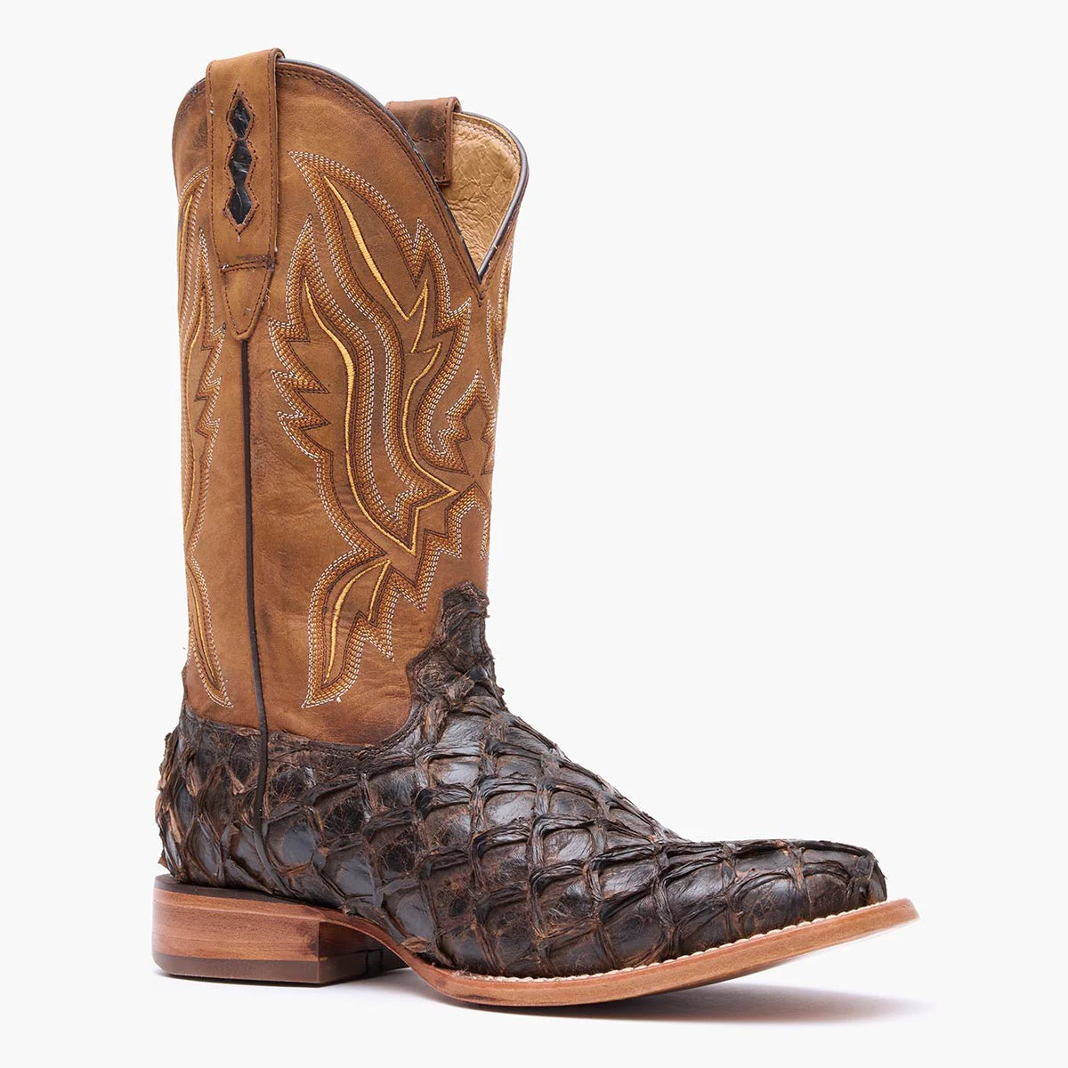 Durango® Premium Exotics™ Square Toe Pirarucu Western Boots - Men's