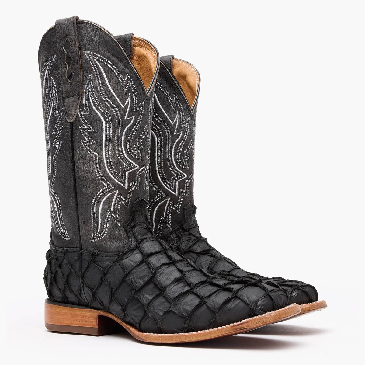 Durango® Premium Exotics™ Square Toe Pirarucu Western Boots - Men's