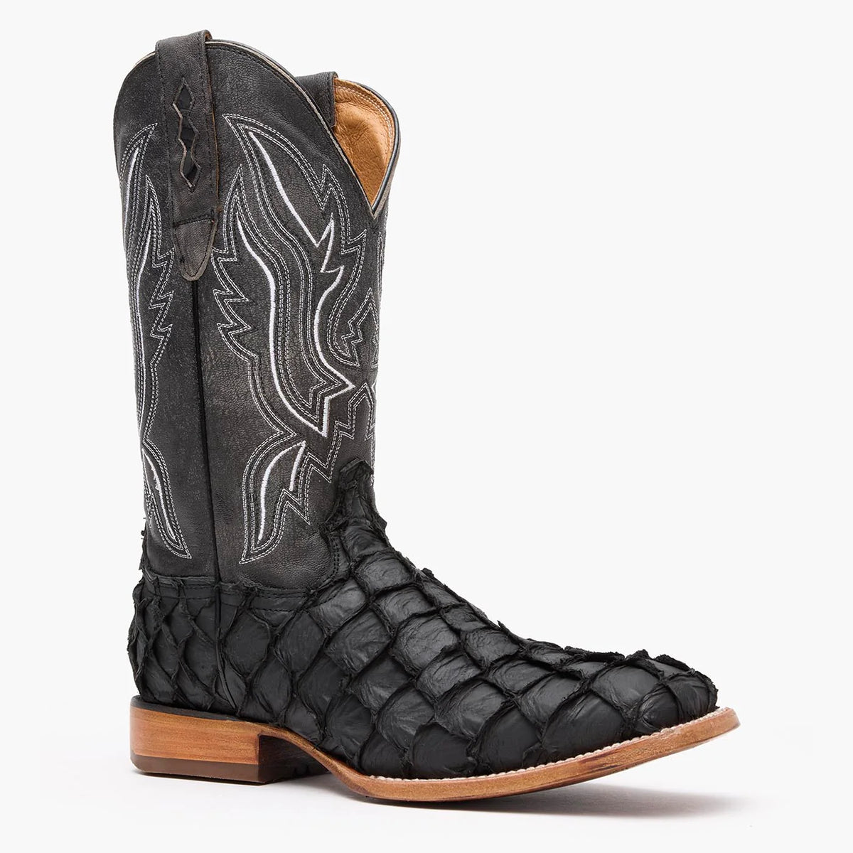 Durango® Premium Exotics™ Square Toe Pirarucu Western Boots - Men's