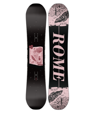 Rome Heist Snowboard - Women's 2025 | Agile and pressable, perfect for park laps, chasing pow, and making every day count.