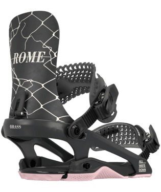Rome Brass Snowboard Bindings - Women's 2025 | Responsive all-mountain elegance.