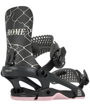 Rome Brass Snowboard Bindings - Women's 2025 | Responsive all-mountain elegance.