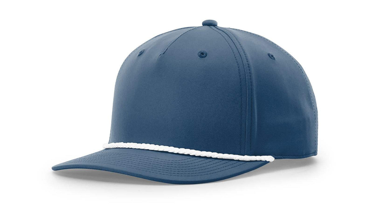Richardson 258 Snapback Rope Hat Five Panel Classic Rope Cap Performance Polyester