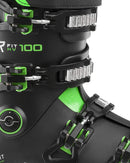 Roxa R-Fit 100 Ski Boots - Black/Black Lime | Versatile Performance and Comfort for Intermediate Skiers