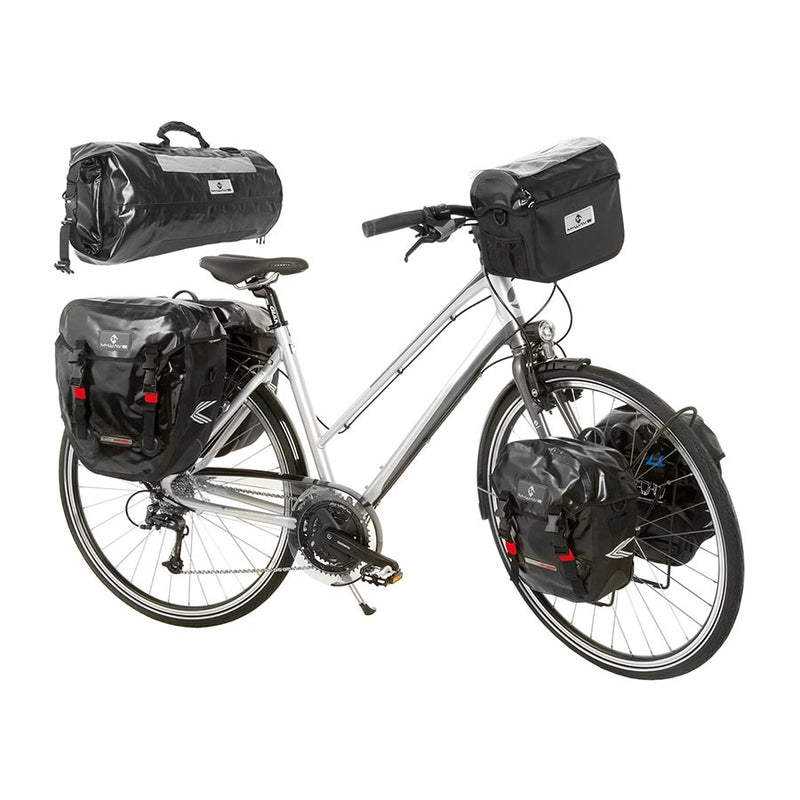 M-Wave Alberta 40L Pannier Bag - Durable 40L Pannier Bags for Long-Haul Adventures