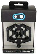 Crankbrothers Doubleshot Hybrid Bike Pedal - Flat/Clipped-In City Bicycle Pedal, Premium Bearings and Seals