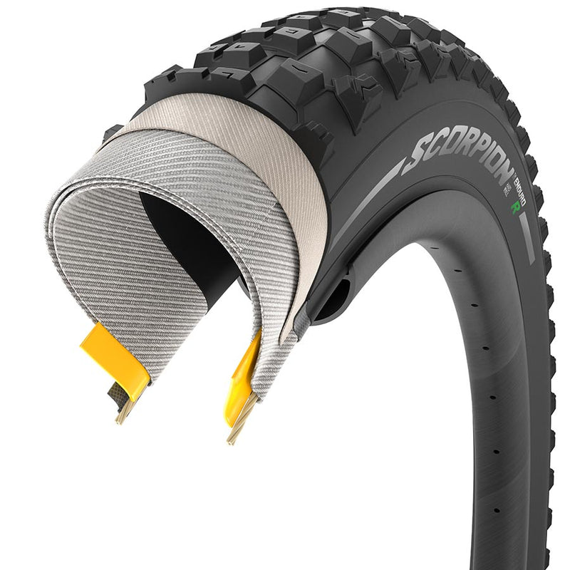 Pirelli Scorpion Enduro MTB Tubeless Ready Folding Tire - Ultimate Enduro Tire for Unmatched Grip in Loose Terrain