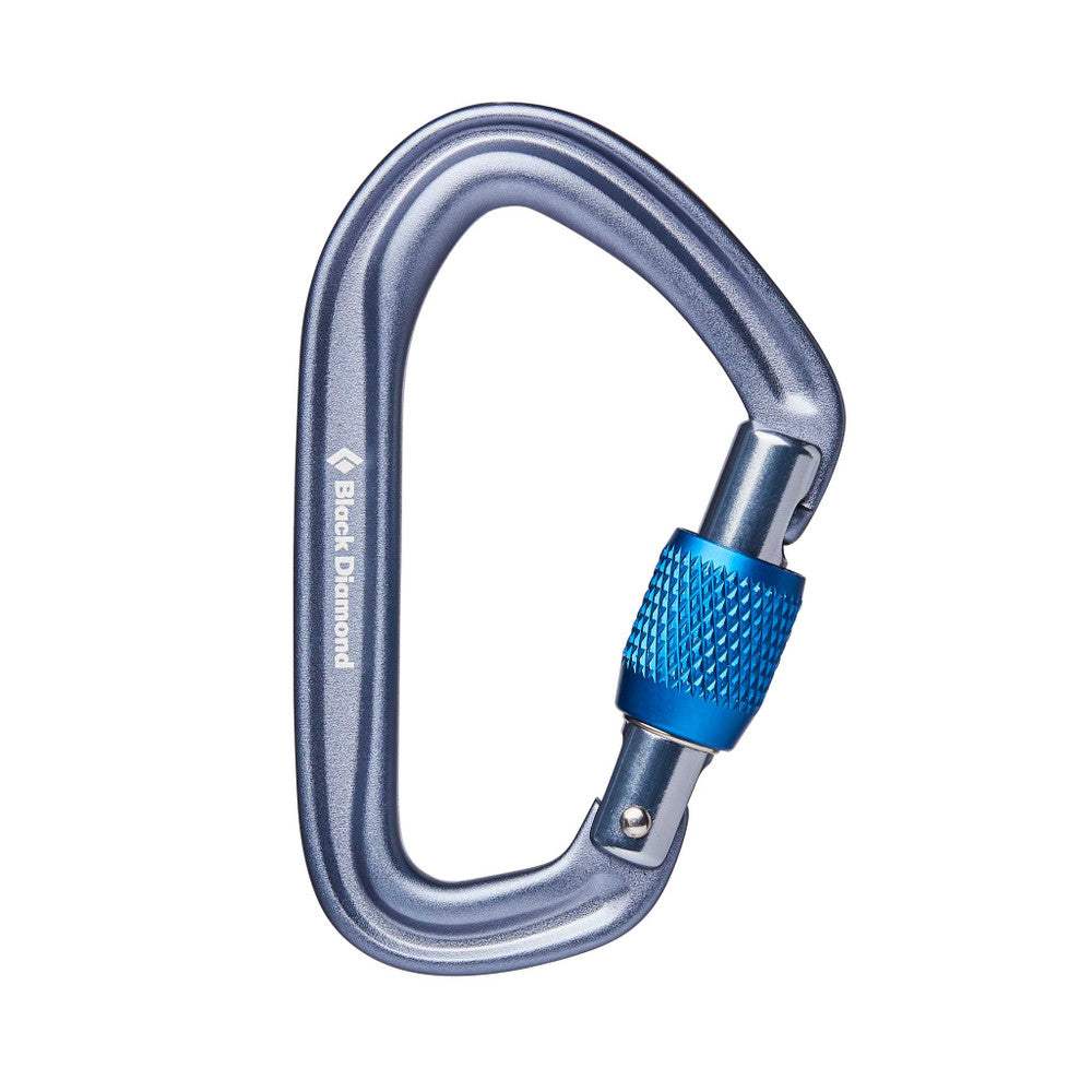 Black Diamond HotForge Screwgate Carabiner - Lightweight Hot-Forged Screwgate Carabiner with Non-Snagging Nose for Climbing