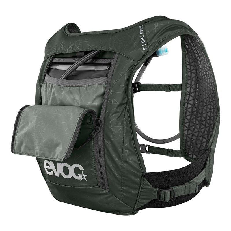 EVOC Hydro Pro Hydration Bag w/ Bladder - Ultra Light Hydration Vest Pack with Secure Fit and Quick-Access Compartments