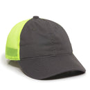 Outdoor Cap FWT-130 Garment Washed Trucker Hat – Unstructured Low Crown, Mesh Back, Adjustable Closure