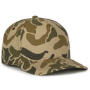 Outdoor Cap GC101 5-Panel Camo Mesh Back Hat – Structured Pro Round Crown Cap