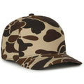 Outdoor Cap GC101 5-Panel Camo Mesh Back Hat – Structured Pro Round Crown Cap